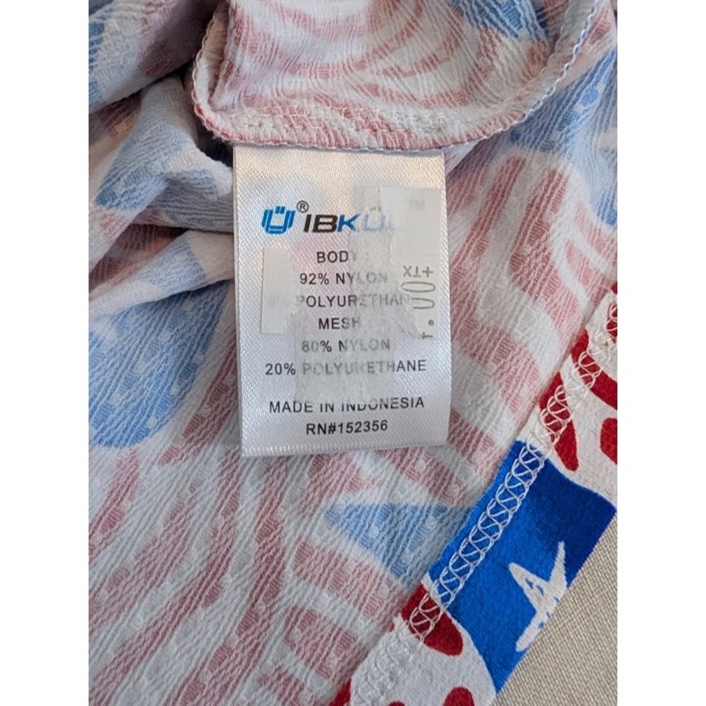 IBKUL Quarter Zip Top Youth Size M-7/8 Red White Blue Patriotic NWOT - Picture 5 of 5